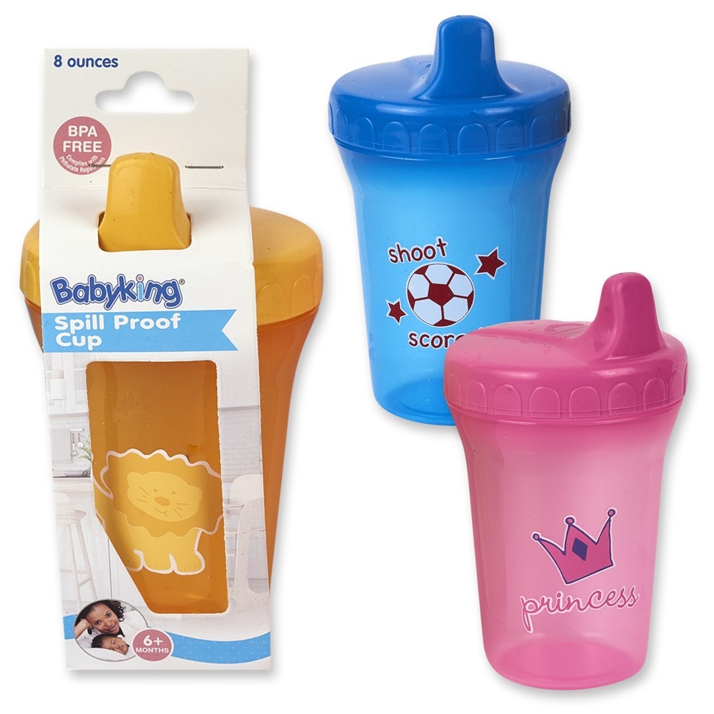 8 oz Spill Proof Cup BPA-Free - Baby King wholesale baby product  manufacturer