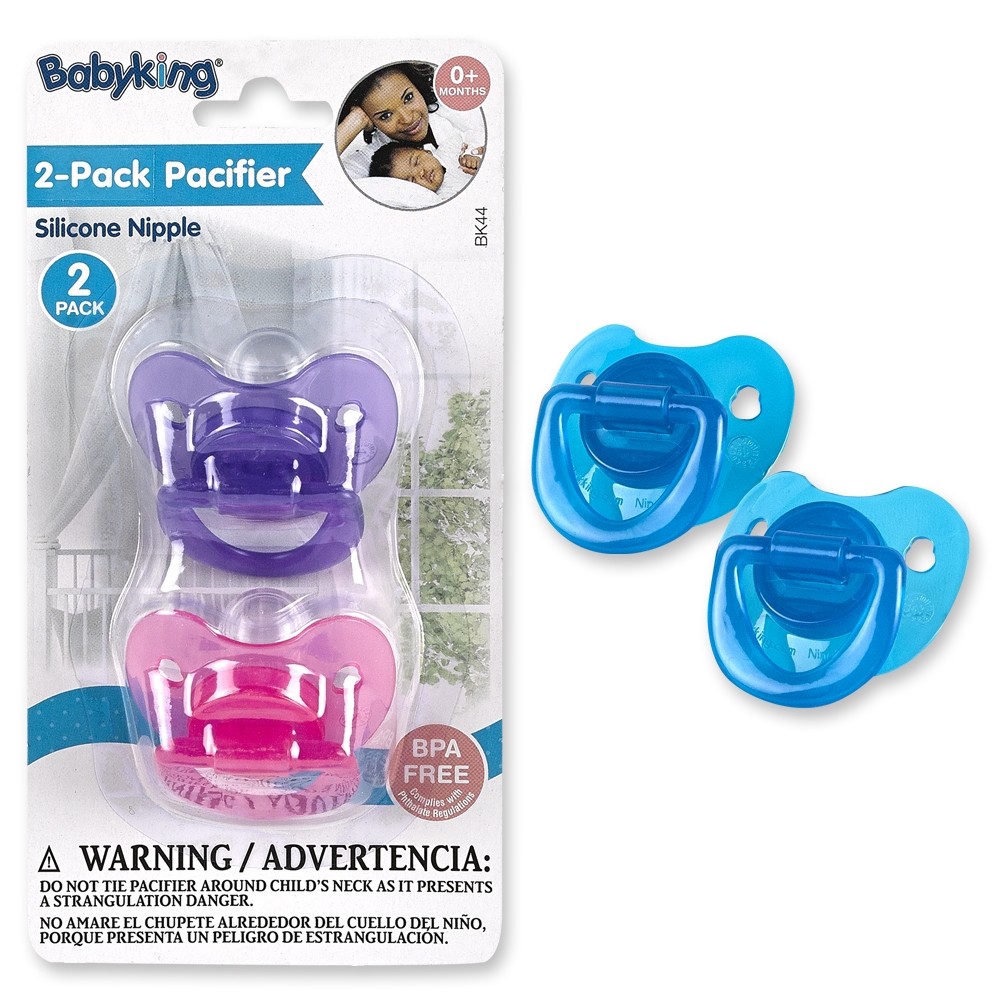 Orthodontic Pacifiers 2 Pack wholesale product - Baby manufacturer baby King