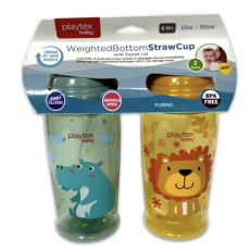 2pk Weighted Bottom Cup w/ Straw